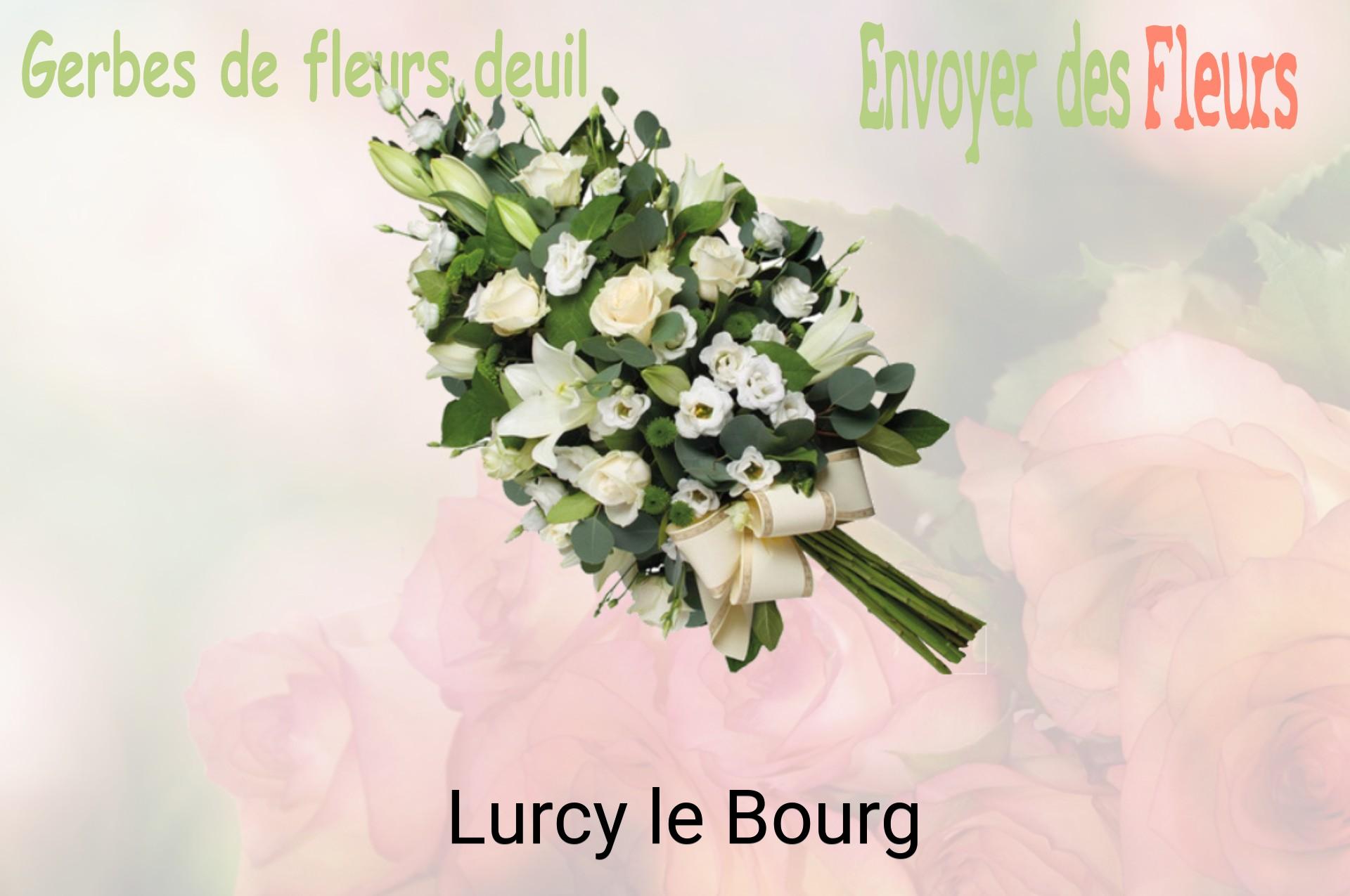 Gerbe de fleurs de deuil livrée à Lurcy-le-Bourg